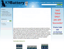 Tablet Screenshot of k9battery.com